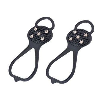 Protiskluzové návleky na boty - černé-stříbrné