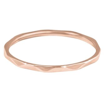 Minimalistický pozlacený prsten s jemným designem Rose Gold Troli / Obvod: 60 mm - 60 mm