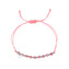 Růžový textilní náramek s turmalínem 13059.3 Evolution Group