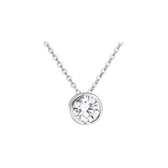 Stříbrný náhrdelník se zirkonem 12017.1 Evolution Group