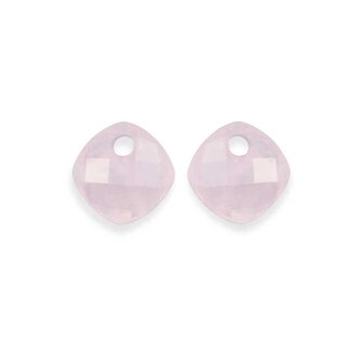 Přívěsky na náušnice z růžového křemene EAGEM13-CC Sparkling