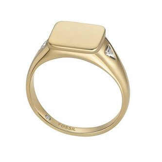 Pozlacený dámský prsten z oceli Ellis JF04791710 Fossil / Obvod: 54 mm - 54 mm