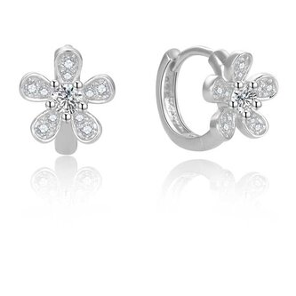 Půvabné kruhové náušnice se zirkony AGUC2732 Beneto