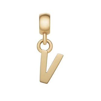 Pozlacený přívěsek písmeno "V" Charms DW00400505 Daniel Wellington