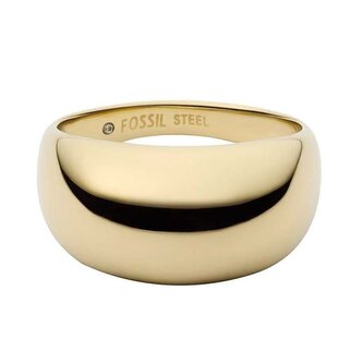 Výrazný pozlacený prsten pro ženy Ellis JF04746710 Fossil / Obvod: 57 mm - 57 mm