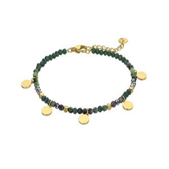 Fashion korálkový náramek s aventurínem Lilith EWB23039G Emily Westwood