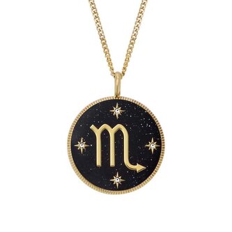 Pozlacený náhrdelník znamení Štír Written in the Stars JF04845710 Fossil