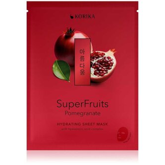 Hydratační plátýnková maska Superfruits Granátové jablko (Hydrating Sheet Mask) Korika - 25 g