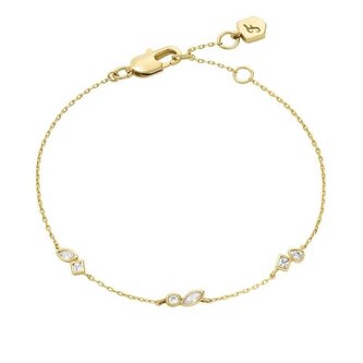 Jemný pozlacený náramek s krystaly JA7288710 Fossil