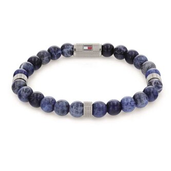 Modrý korálkový náramek ze sodalitu 2790436 Tommy Hilfiger