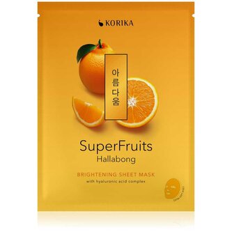 Rozjasňující plátýnková maska Superfruits Hallabong (Brightening Sheet Mask) Korika - 25 g