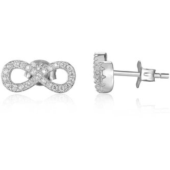 Stříbrné náušnice nekonečno AGUP1192 Beneto