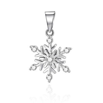 Stříbrný přívěsek se zirkony Sněhová vločka AGT-H01W Agato