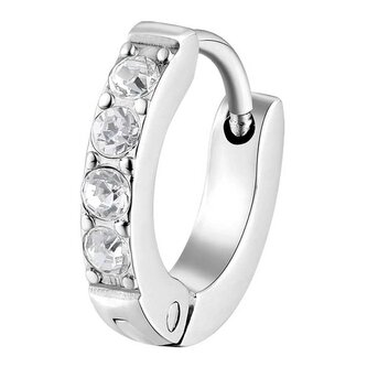 Ocelová single náušnice s krystaly Chakra BHKE036 Brosway