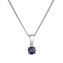 Stříbrný dámský náhrdelník s pravým safírem 12078.3 Evolution Group