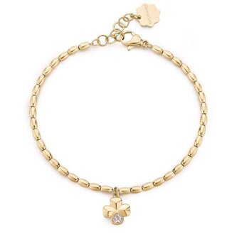 Pozlacený náramek pro ženy Čtyřlístek Chakra BHKB209 Brosway