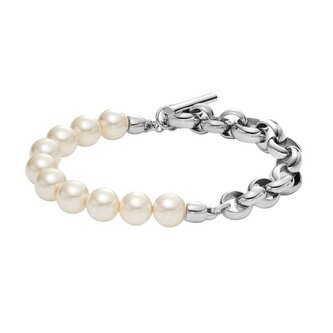 Elegantní náramek s umělými perlami Heritage JOF01144040 Fossil