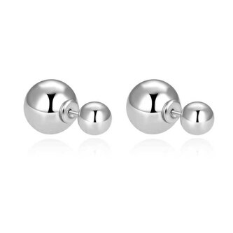 Nadčasové peckové náušnice ze stříbra AGUP2625 Beneto / Rozměr: 1 x 0,6 cm