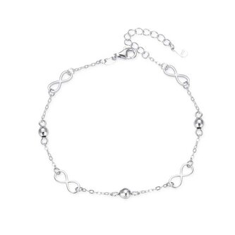 Stylový stříbrný náramek Infinity AGB765/21 Agato