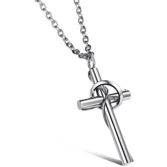 Ocelový náhrdelník Křížek KNSC-003 Troli