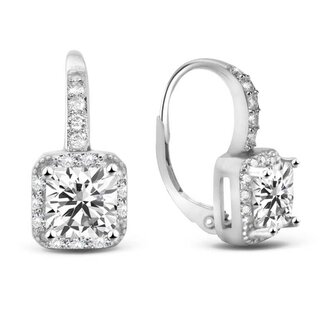 Okouzlující stříbrné náušnice se zirkony AGUC2699 Beneto