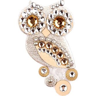 Malá soví brož metalická Sovičky