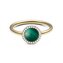 Elegantní pozlacený prsten s malachitem a krystaly Audrey DW0040133 Daniel Wellington / Obvod: 56 mm - 56 mm