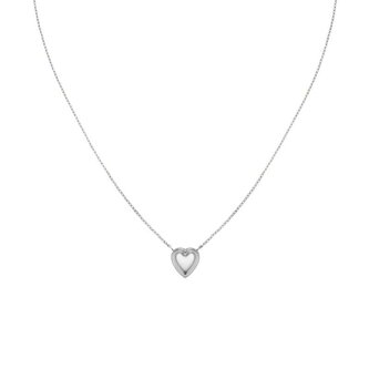 Ocelový náhrdelník s přívěskem srdíčka JNPHS-J1009 Rosefield