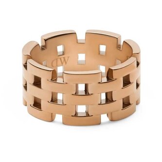 Designový bronzový prsten z oceli 5-Link DW0040097 Daniel Wellington / Obvod: 62 mm - 62 mm