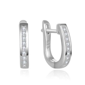 Elegantní kruhové náušnice ze stříbra AGUC2612 Beneto