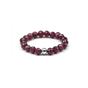 Minerální prsten s granátem POL-R11 Agato / Obvod: 52 mm - 52 mm