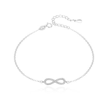 Módní stříbrný náramek nekonečno AGB589/21 Beneto
