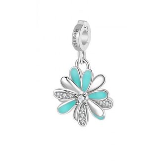 Půvabný stříbrný přívěsek Květina Storie RZ192R Rosato