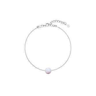 Půvabný náramek s bílým syntetickým opálem 13019.1 Evolution Group