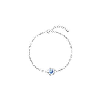 Stříbrný náramek s krystalem Swarovski 33117.3 Lt. Sapphire Evolution Group