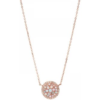 Bronzový náhrdelník s perletí JF01740791 Fossil