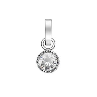 Ocelový přívěsek pro ženy narozené v dubnu PE-Silver-Apr Rosefield