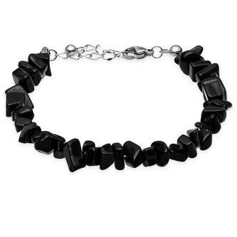 Moderní korálkový náramek s onyxy VSB0107S-HMN Troli