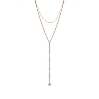 Elegantní bronzový náhrdelník VGX1760RG/RE Troli