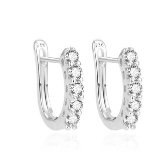 Elegantní stříbrné náušnice se zirkony AGUC2164L Beneto