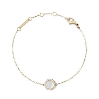 Půvabný náramek s perletí a krystaly Audrey DW00401423 Daniel Wellington