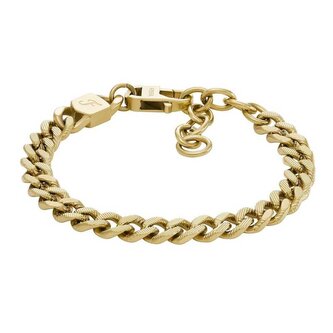 Výrazný pozlacený náramek Harlow JF04698710 Fossil