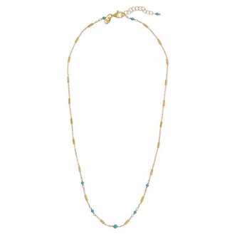 Něžný pozlacený náhrdelník s tyrkysem AL3243-Oro-Turchese Alisia