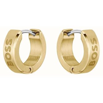 Nadčasové pozlacené kruhy Odell 1580655 Hugo Boss