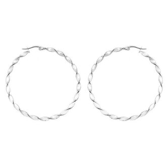 Ocelové kruhové náušnice 2 / 5 cm Troli / Průměr: 4 cm - 2 - 5 cm