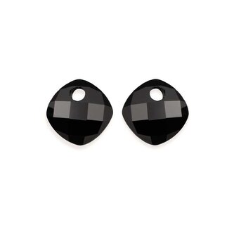 Přívěsky na náušnice z černého onyxu EAGEM07-CC Sparkling