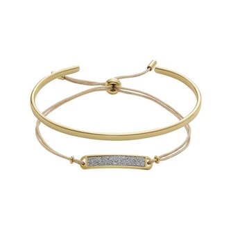 Dámský set pozlacených náramků Core Gifts JGFTSET1082 Fossil