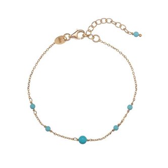 Půvabný pozlacený náramek s tyrkysem AL1207.01.069 Alisia