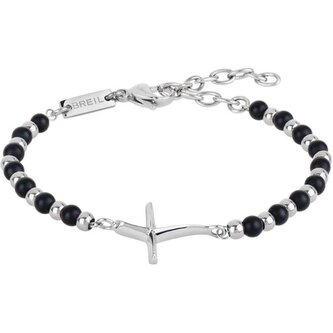 Korálkový náramek s onyxem Code TJ2989 Breil