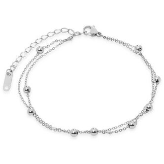 Moderní ocelový náramek Globe Silver Troli